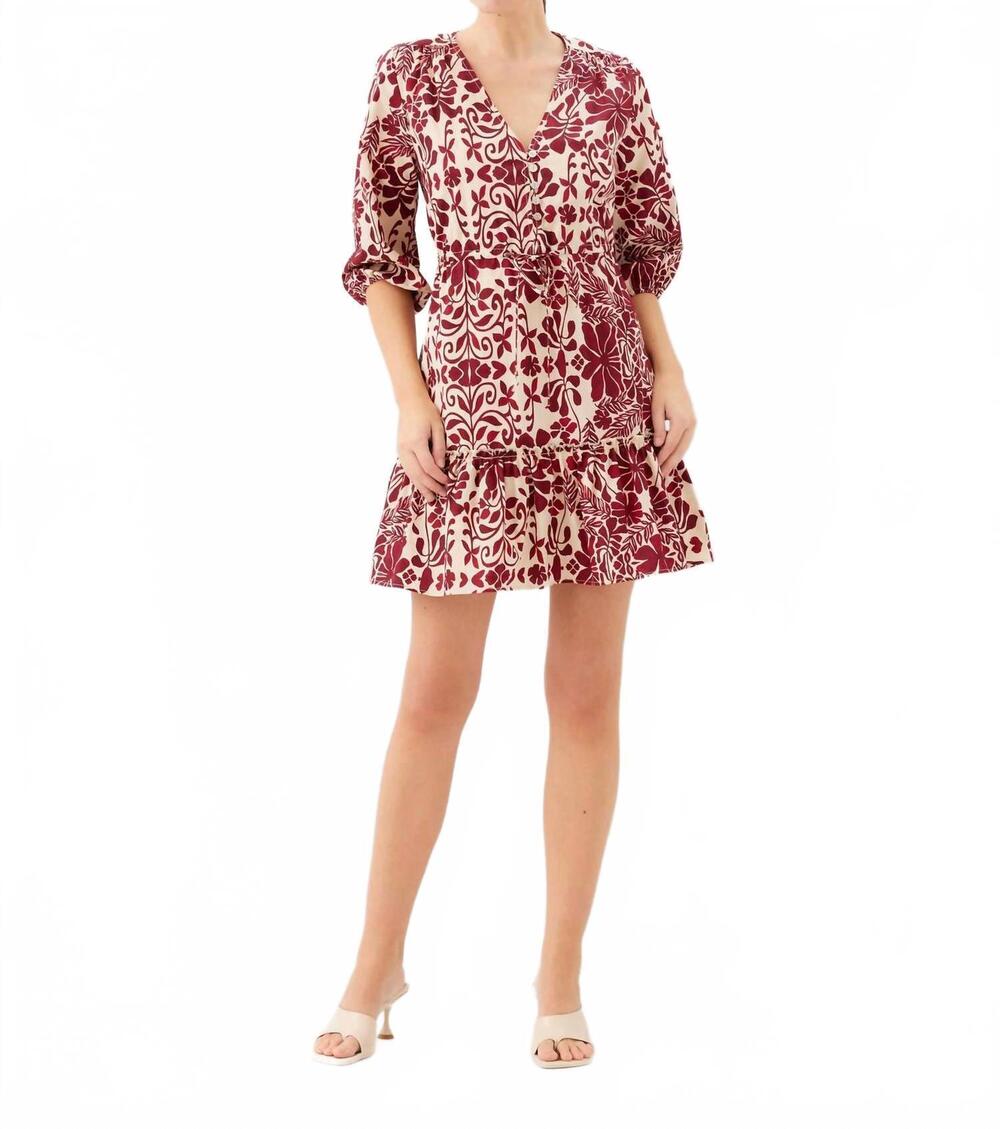 NEW FIFTEEN TWENTY women's tasha tiered dress in print